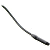 This is a photo of the Sanken COS-11D/BP microphone shown in the colour black. The microphone is shown on its side with the lead showing too.